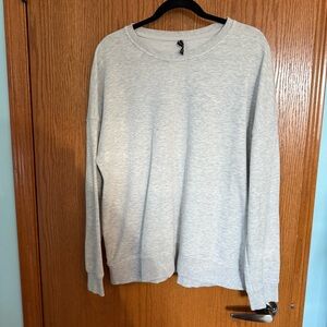 Classic Light Gray Crewneck Sweater